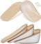 Ailaka 2 Pairs Gel Height Increase Insole, Invisible Heel Lift Inserts, Elastic Shock Absorption Pads 3 Heights for Men & Women...