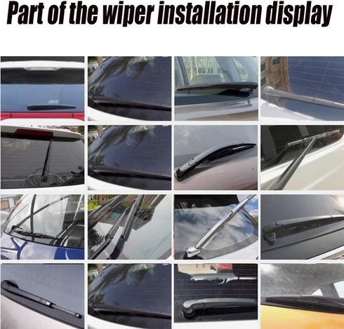 12 Inch Rear Wiper Blade for 2013-2018 Ford C-Max/2002-2005 Honda Civic Windshield Wiper Blade Set (Set of 2)...