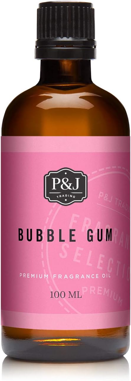 P&J Trading - Bubble Gum Scented Oil 100ml - Fragrance Oil for Candle Making, Soap Making, Diffuser Oil...