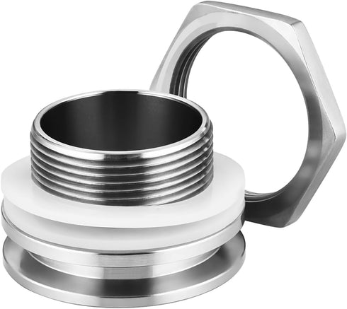 1.5" Tri Clamp Bulkhead Compression Fittings,Stainless Steel 304 Weldless Bulkhead, Homebrew Kettle Bulkhead...