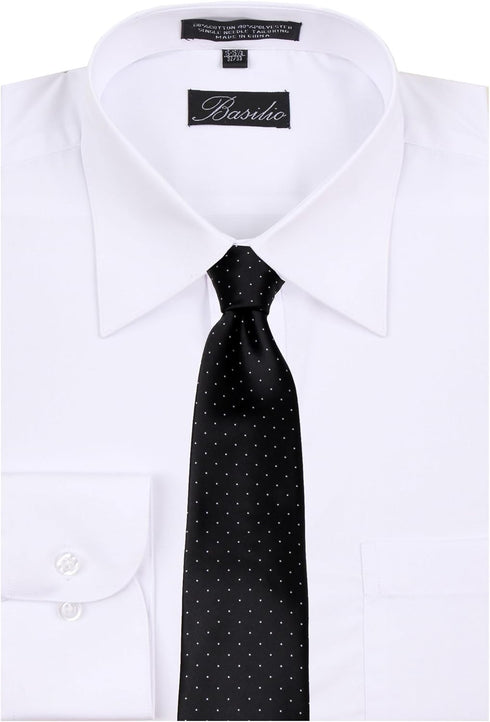 W-13218 - Men's Dot Necktie for Business, Casual and Formal Dress...