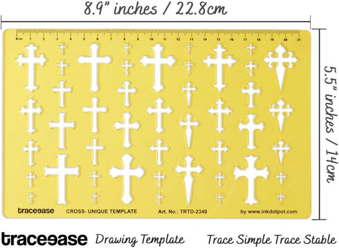 Traceease Multiple Unique Cross Pattern Jewelry Templates Drafting Tools Jewellery Designing Stencils...