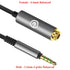 GEEKRIA 3.5mm to 4.4mm Balanced Adapter Cable, 5-core Audio Conversion Cord, Headphone Plug Adapter, Aluminum Alloy Connector, PP Yarn Braided Upg...
