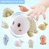 Bath Toys for Babies 6-12 Months - 10PCS Bath Squirt Toys Silicone Ocean Animals Bathtub Float Toy for Water Play Kids Preschool Education Toy Lea...