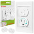 Outlet Covers (38 Pack) Child Proof Outlet Plug Covers Self-Closing Design Swivel Baby Proof Outlet Covers Durable ABS Plastic Electrical Outlet P...