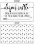 50 Sweet Heart Diaper Raffle Tickets | Gender Neutral Baby Shower Game...