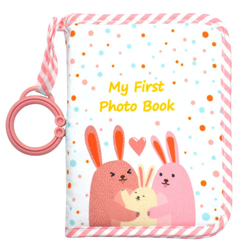 Baby's My First Family Album,baby photo album 4×6 Soft Cloth Photo Book,Baby Cloth Album with Photo Pockets, for Newborn Toddler & Kids...