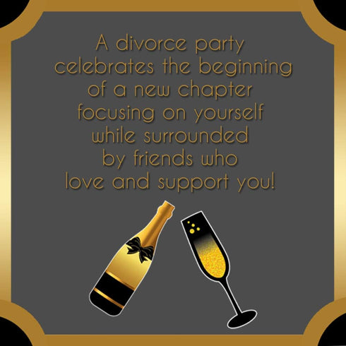 Divorce Party Decorations Kit | 10 Divorce Photo Booth Props | "I Do I Did I'm Done!" Banner | Divorcee Sash | 10 Gold Confetti Balloons and 10 Bl...