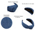 Dark Blue Denim Headbands for Women Get Compliments Head bands for Women's Hair are Chic. Knotted Headband is a Girls Fashion Designer Top Knot Ad...