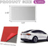 2 PCS Car Visor Vanity Mirror, Stainless Steel Automotive Makeup Mirror, Sun-Shading Cosmetic Mirror Stick on Visor, Seatback, Dashboard, Window, ...