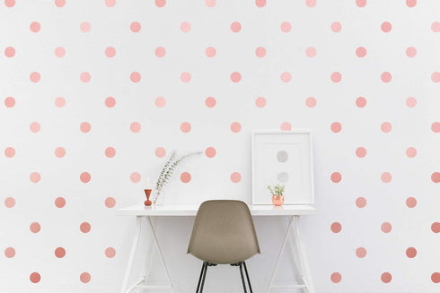 PapaKit Large Round Polka Dot Confetti Wall Decal Baby Nursery Child Kid Boy Girl Bedroom Home Decor | Creative Art Design Pattern | Safe Removabl...