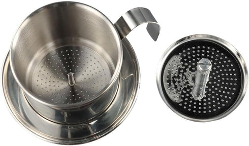 Stainless Steel Vietnamese Drip Coffee Filter Maker Pot Infuser for Office Home Traveling Coffee Maker Dripper Mechanism...