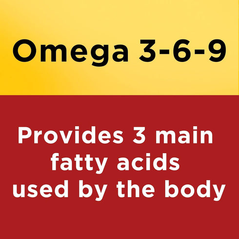 Nature Made Triple Omega 3 6 9, Flaxseed, Safflower, & Olive Oils, Healthy Heart Support, Fish Free Omega 3 Supplement, 150 Softgels, 75 Day Suppl...