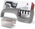 4-in-1 Knife Sharpener – Fast & Safe Sharpening for Kitchen, Pocket, Chef’s & Serrated Knives, Scissors | Effortlessly Restore, Hone & Polish Blad...