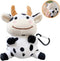 UnnFiko Plush Doll Case Compatible with Airpods, Cute Piglet Cow Soft Fur Fluffy Case Cover with Keychain (Airpods 1 & 2, Cute Cow)...