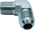 1 Piece 5/8" Male JIC (7/8"-14 Tpi) x 1/2" Male NPT Hydraulic Fitting 37° Flare to 90° Elbow Pipe Adapter...
