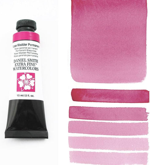 Daniel Smith Extra Fine Watercolor 15ml Paint Tube, Rose Madder Permanent, 5 Fl Oz, red...