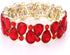 Molie Youfir Bridal Austrian Crystal Teardrop Knot Elastic Stretch Bracelet for Brides Wedding Party...