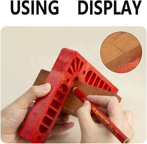 Chiloskit 2Pcs Woodworking 90 Degree Corner Clamp Clamping Angle Clamps Tool Positioning Squares for Picture Frames Boxes Cabinets (6Inch 2pcs) Re...
