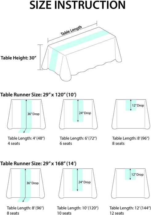 Ling's Moment 14Ft Terracotta Sheer Chiffon Like Table Runner with Silver Sparkle Rust Tablecloth for Wedding Rustic Boho Party Bridal Shower Deco...
