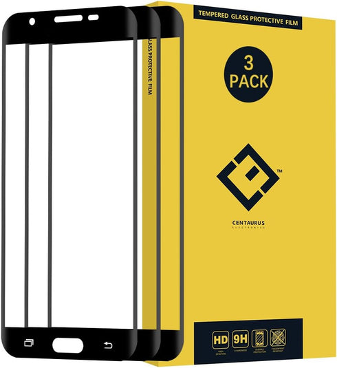 Screen Protector Compatible with Samsung Galaxy J7 2017-(3 Packs) Ultra-Thin 9H Hardness Full Coverage Tempered Protective Film Replacement for J7...