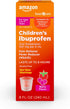 Amazon Basic Care Children's Ibuprofen Oral Suspension, 100 mg per 5 mL, Pain Reliever and Fever Reducer, Berry Flavor, For Sore Throat, Headache ...