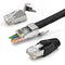 10 Pack Cat7 Cat6A Pass Through Shielded RJ45 Connector Modular Network 50? Gold-Plated Plug for Cat 6, Cat 6A, Cat 7 and Cat 8 with Strain Relief...