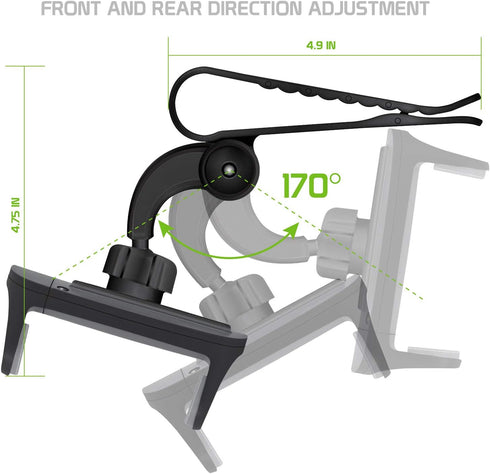 Sun Visor Phone Mount, Car Phone Holder for Car, Cradle Clip Compatible to Apple iPhones, Samsung Galaxy, Motorola Moto, Google Pixel Smartphones...