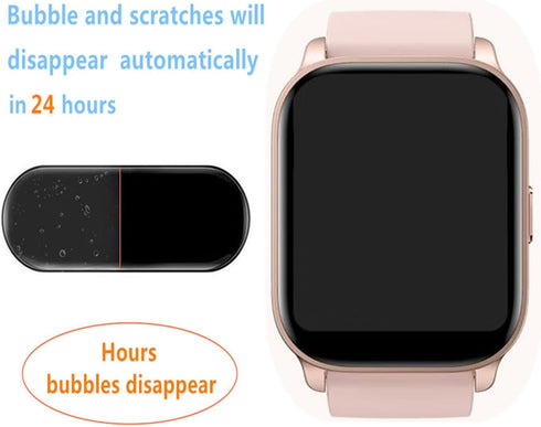 Screen Protector Compatible for TOOBUR Smart Watch 2.01 (6 Pack) Full Coverage Clear TPU Soft Film, For IDW17 Smartwatch Protective Film...