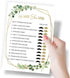 Printed Party Bridal Shower Games – He Said She Said Game with Fun Bride and Groom Trivia, Wedding Shower Activity, Botanical Greenery Theme, 50 G...