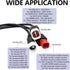 3-in-1 OBD2 Adapter Cable,16 pin to 6 pin 4 pin 3 pin OBD Diagnostic Cable,OBD2 to OBD1 6 pin 4 pin 3 pin Plug Adapter for Honda Guzzi Kawasaki Su...