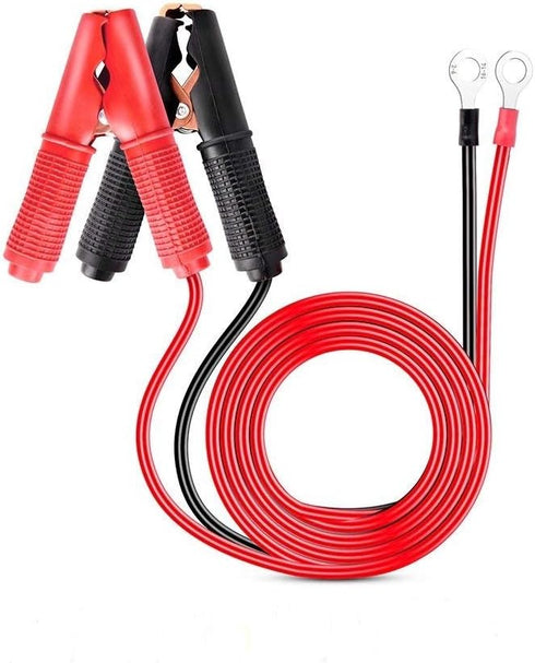 Nilight - GA-ACC-01 2 Pcs 30A Alligator Clips Booster Jumper Cable for Car Battery Charging Charger, 6 mm Copper Terminal...