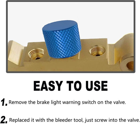 Brake Proportioning Valve Bleeder Tool, Valve Bleeding Tool Compatible with GM Combination Valves, PV2 PV4, Disc/Disc Disc/Drum 172-1353 172-1371 ...