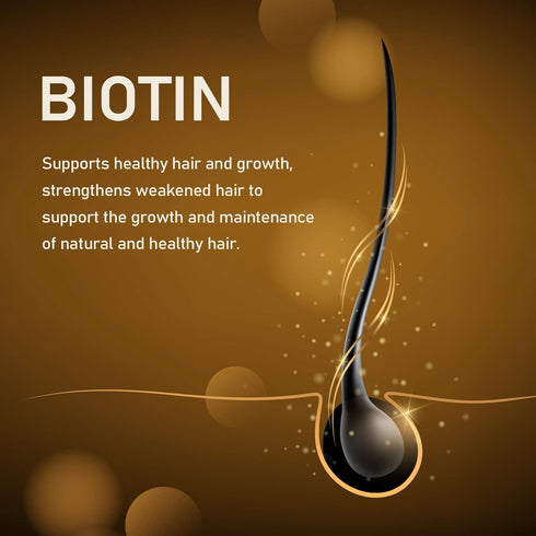 Biotin Hair Growth Serum with Castor Oil, Argan Oil - Hair Loss Prevention Treatment with Hair Regrowth Formula for Women by Beaueli...