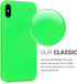 kwmobile Case Compatible with Apple iPhone X Case - Soft Slim Protective TPU Silicone Cover - Neon Green...