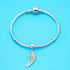 Angel Wing Charm 925 Sterling Silver Wing Pendant Feather Charm Lucky Bracelets Charm...
