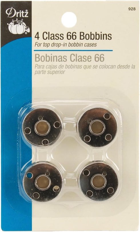 Dritz Class 66 Reusable Bobbins, 4 Count, Metal...
