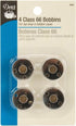 Dritz Class 66 Reusable Bobbins, 4 Count, Metal...