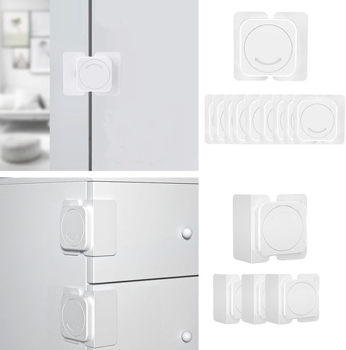 Cabinet Locks(12-Pack) for Babies, Kids and Toddlers Proofing Cabinet Child, Safety Locks Suitable for Cabinets, Drawer and Refrigerator with Easy...