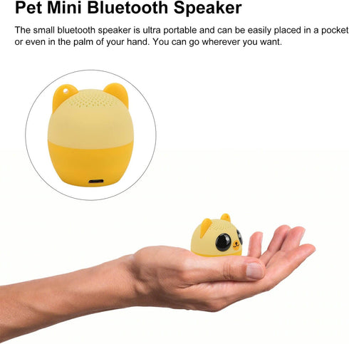 Pet Mini Speaker, Animal Speaker, Speaker 3W Audio Driver Animals Wireless Speakers with Selfie Function Cute Portable Speaker for (Bear)......