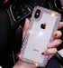 iPhone XS/X/10 Clear 3D Glitter Sparkle Bling Case - Luxury Shiny Crystal Rhinestone Diamond Bumper Protective Cover...
