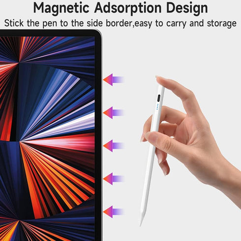 Stylus Pen for ipad 9th Gen, iPad Mini 5/6, iPad 6/7/8/10, iPad Air 3/4/5, Active Pencil 2nd Generation Fast Charge iPad Pencil Compatible with Ap...