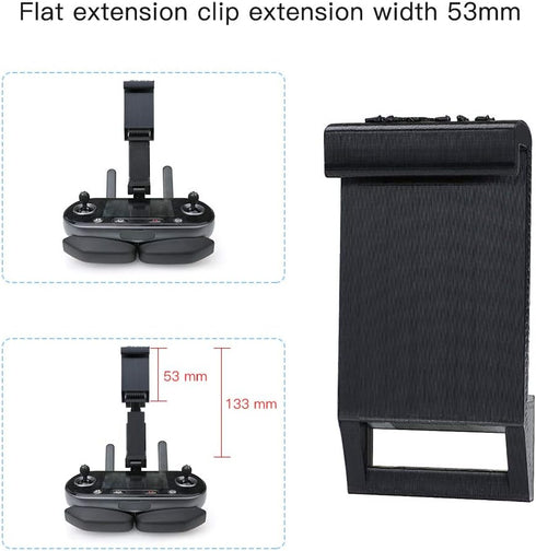 RCGEEK 7.9" Tablet Clip Mount Holder Extender Kit Compatible with Autel EVO 2 Drone Controllers Removeable Extended Stand Accessory...