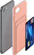 kwmobile Case Compatible with Apple iPhone SE (2022) / iPhone SE (2020) / iPhone 8 / iPhone 7 Case - TPU Phone Cover with Credit Card Holder - Gra...
