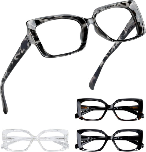 Eyekepper 4 Pack Reading Glasses for Women Reading - Ladies Readers +2.50...