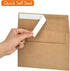 A1 Small Envelope - Mini Brown Kraft Paper Envelopes| Self Sealing |Perfect sized envelopes for personalize gift cards, wedding envelopes or Birth...