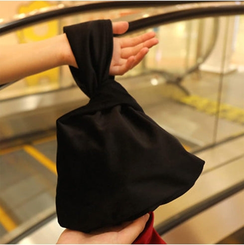 Wrist Bag,Elegant Style Portable Purse,Velvet Knot Bag,Phone Wallet Clutch Bag Gift for Women...