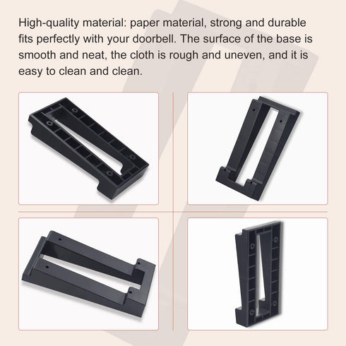 Video Doorbell Vinyl Siding Mounting/Adapter Angle Adjustment Plate W/Hardware, for Ring 2, Ring 3, Ring 3 Plus Video Doorbell fit Standard Style ...