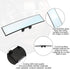 8sanlione Car Rearview Mirrors, Shock Resistant Interior Clip-on Panoramic Rear View Mirror for Car, Wide Viewing Range, 12 inch HD Universal Use ...