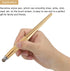 MECCANIXITY Stylus Pens for All Capacitive Touch Screens 2 in 1 Fine Point Disc & Fiber Tips Universal Capacitive Pen Sensitivity, Yellow...
